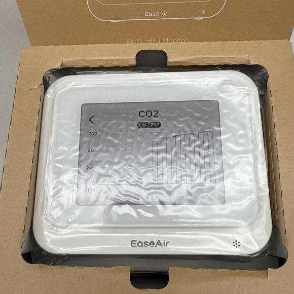 EaseAir Indoor Air Quality Monitor – CO2, PM2.5, TVOC, Temp/Humidity *READ... - Picture 2 of 16
